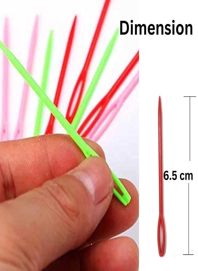 GEMSY مجموعة أدوات الخياطة اليدوية من جيمسي: 25 دبوس كروشيه، 5 إبر بلاستيكية - Image 3